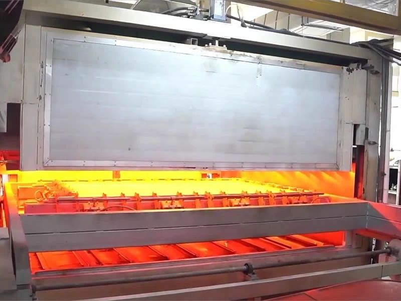 Thermoforming process of acrylic bathtub