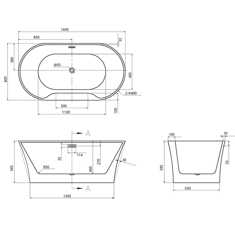 Premium Acrylic Bathtubs - Superior Comfort Meets Contemporary Chic