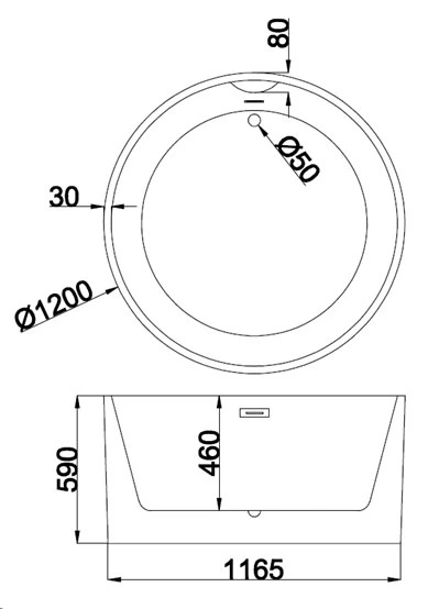 cUPC Popular Model The best Quality the best price Cheap round baby bath tub / hot tub acrylic seamless Free-Standing bathtub