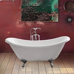 Acrylic freestanding bathtub bathroom soaking claw foot bathtub bath tub