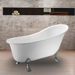 Small Acrylic Freestanding Tub - Compact Style for Any Space