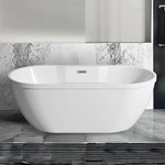 Acrylic Freestanding Tub - Seamless Luxury and Comfort