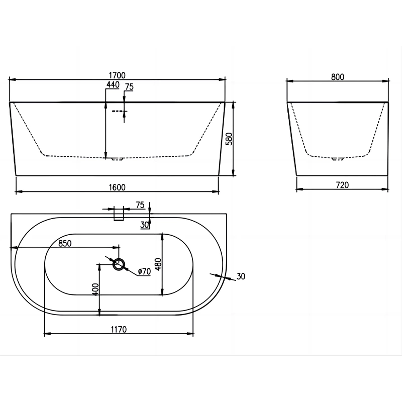 Indulge in the Luxury Acrylic Bathtub Experience