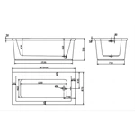 Durable two pcs stack bath Freestanding Soaking Tub - Reliable Elegance for Your Bathing Sanctuary