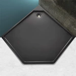 900X900mm Luxury Matte Black Diamond-Shaped Shower Tray Sleek and Modern