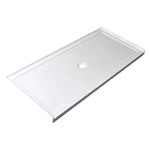 66" x 32" Slip-Resistant Acrylic Shower Base – Seamless Bathtub Replacement CUPC Certified