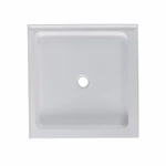 36''x36'' Rectangle-Shaped Acrylic Shower Tray 100% Acrylic Reinforced with FRP Durable Design