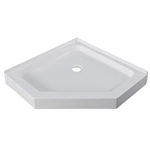 36''x36'' Diamond-Shaped Acrylic Shower Tray 100% Acrylic Reinforced with FRP Durable Design