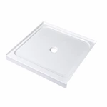 Acrylic Rectangle Shower pan 36''x36'' 100% Pure Acrylic Strengthened with FRP for Enhanced Durability Model design