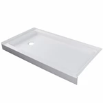 60"x30" Durable Acrylic Shower Base,Left or Right Drain Top-Quality cUPC Certified Full-Size Shower Solutions