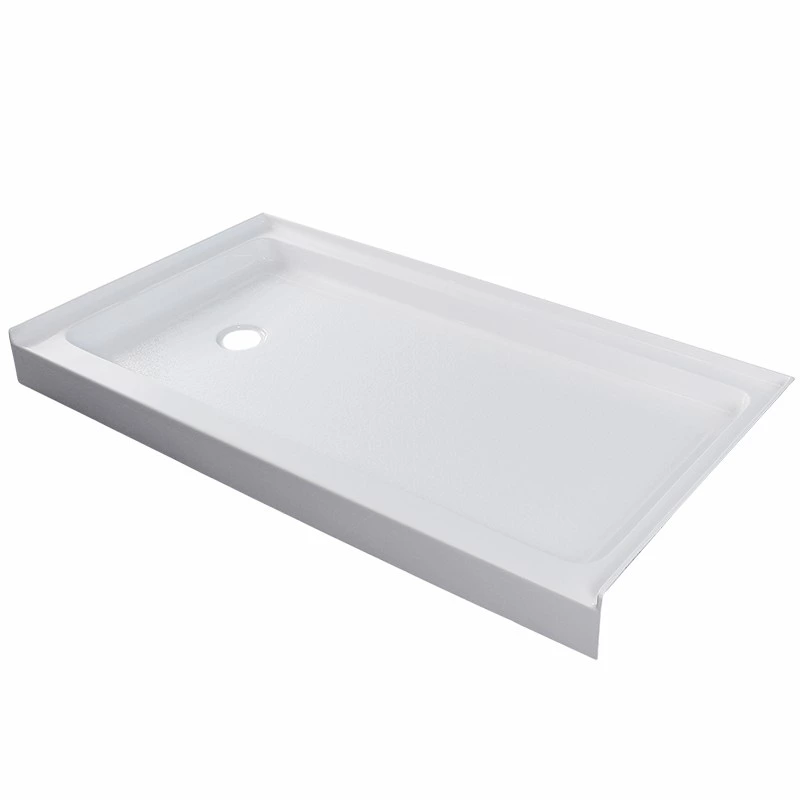 60"x32" Acrylic Shower Base Left or Right Drain Options cUPC Certified, Durable Full-Size Solutions