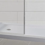 60"x32" Acrylic Shower Base Left or Right Drain Options cUPC Certified, Durable Full-Size Solutions