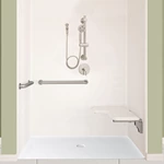 62"X38" ADA Compliant Slip-Resistant Acrylic Shower Base CUPC Certified