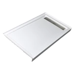 60"x36" Luxury CUPC Certified Acrylic Shower Pan with Stainless Steel Drain Cover