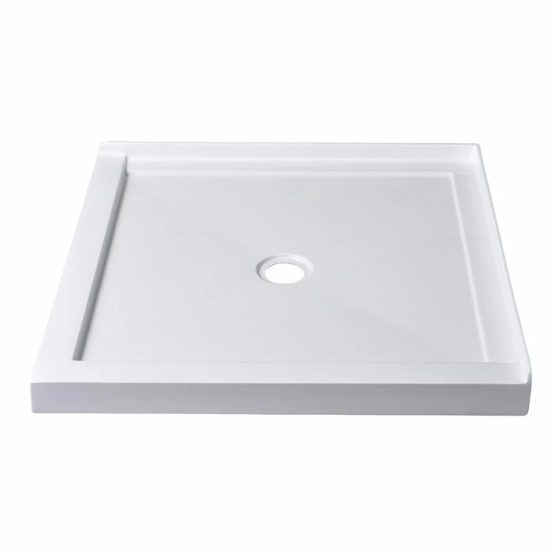 Reliable White Acrylic 2-Wall Alcove Shower Tray 36x36 Popular Design cUPC Certified