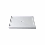 cUPC Certified White Acrylic Alcove Shower Base 48x36 Exceptional Design and Quality