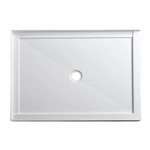 cUPC Certified White Acrylic Alcove Shower Base 48x36 Exceptional Design and Quality