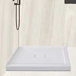 Cost-Effective 3 tiling flanges Alcove Acrylic Shower Base 36x36 cUPC, Premium Build