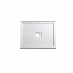 2 tiling flanges Alcove Acrylic Shower Base cUPC Certified 42x34