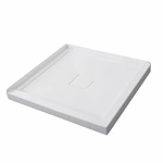 Cost-Effective 3 tiling flanges Alcove Acrylic Shower Base 36x36 cUPC, Premium Build