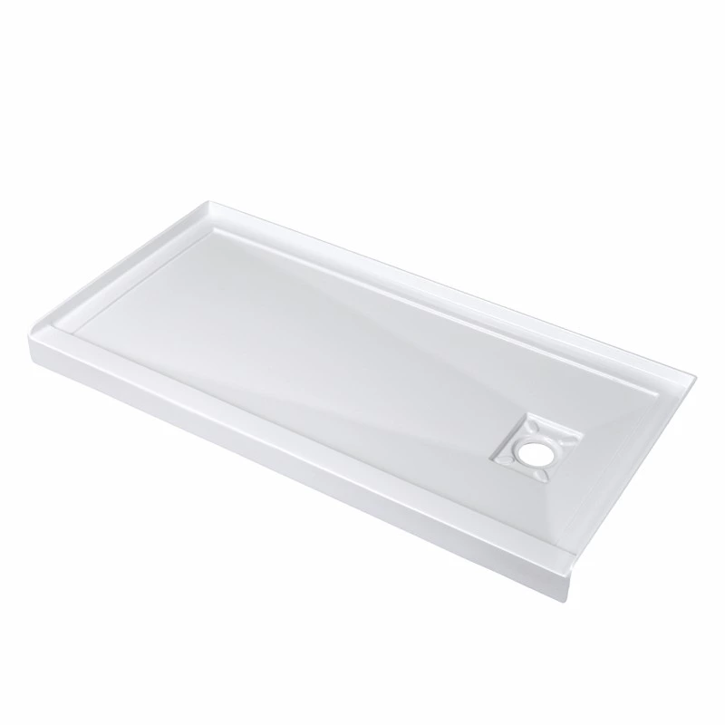 High-Quality White Acrylic 2-tiling flange Alcove Shower Base cUPC 60x30