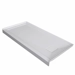 cUPC Certified Acrylic Alcove Shower Base Reinforced Durability 60x32 White