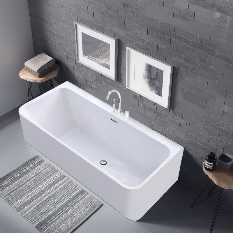 60"x32" 66"x32" High-Quality Acrylic Alcove Bathtub,Freestanding Look with 3 Skirts and One Tiling Flange, CUPC Certified