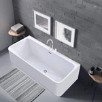 60"x32" 66"x32" High-Quality Acrylic Alcove Bathtub,Freestanding Look with 3 Skirts and One Tiling Flange, CUPC Certified