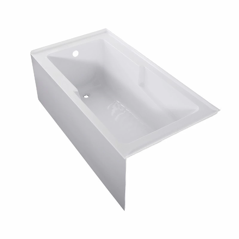 60"X32" 60"X30" Stylish Durable Acrylic Alcove Bathtubs with armrest design with right or left drain