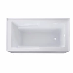 60"X32" 60"X30" Stylish Durable Acrylic Alcove Bathtubs with armrest design with right or left drain