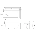 60"X30" CUPC-Certified acrylic Alcove bathtubs,with Left or Right Drain Options