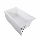 60"x32", 60"x36", 72"x36" Contemporary Acrylic Alcove Bathtubs with Armrest and Quick Drain, CUPC Certified