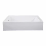 60"x32"X14" Customizable Acrylic Alcove Bathtub with 14" Low Height