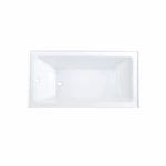 60"x34"x16" Contemporary Skirted Acrylic Alcove Bathtub