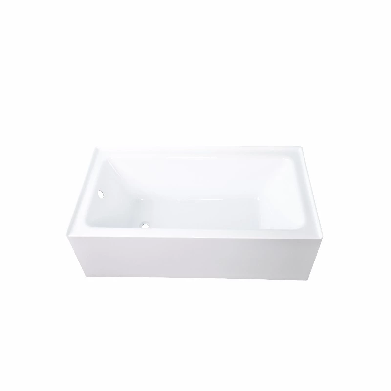 60"x34"x16" Contemporary Skirted Acrylic Alcove Bathtub