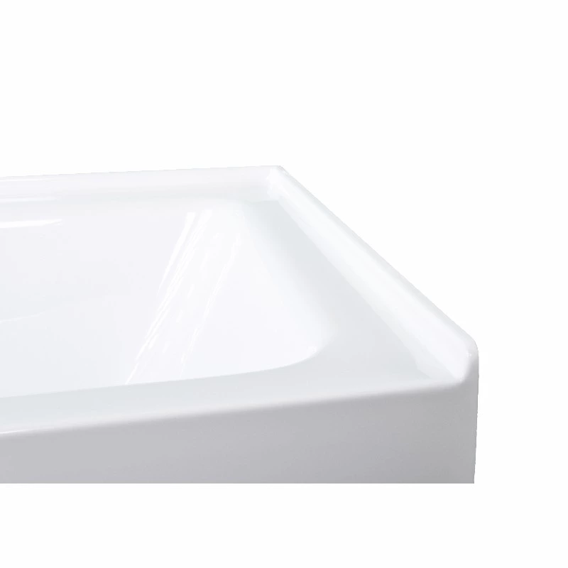 60"x34"x16" Contemporary Skirted Acrylic Alcove Bathtub