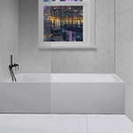 60"X32"X19" Modern Acrylic Alcove Bathtub customized with 19" height