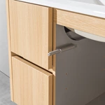 Bathroom Cabinet Elegant Design With Rattan Door Dtc Softy Sliding Rail Drawer With Adjustable Hinge Hooks