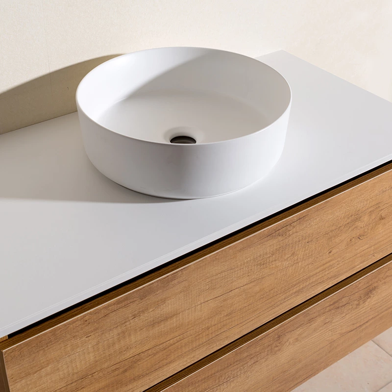 Basin On  Counter Design With DTC Soft Close Slider  Drawers Bathroom Cabinet