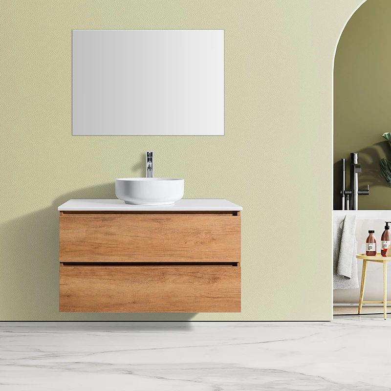 Basin On  Counter Design With DTC Soft Close Slider  Drawers Bathroom Cabinet