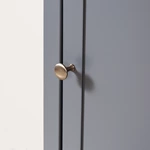 Elegant Design With Chrome Effect Knobs And DTC Soft-close Hinges For Doors Bathroom Cabinet