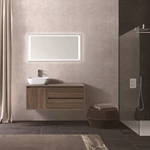 Bathrom Cabinet Modern Design DTC Soft Close Sliding Rail With 1 Door And 2 Wood Drawers