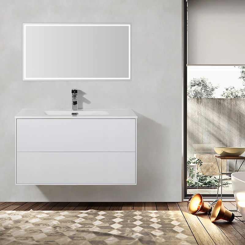 Design With U-shaped Dtc Soft-close Drawers With Adjustable Hinge Hooks Bathroom Cabinet