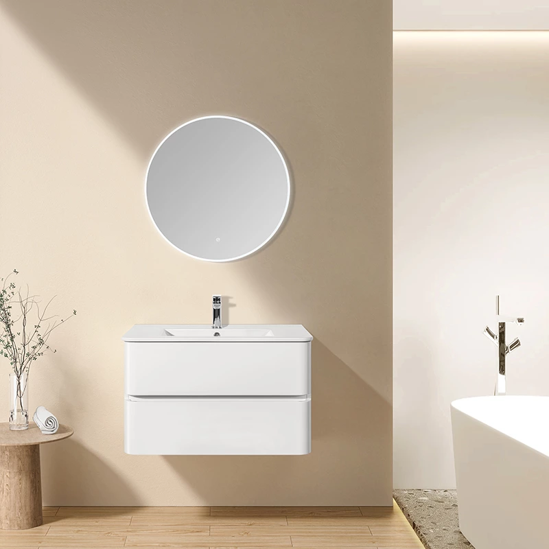 Modern Design Dtc Soft-close Drawers Elegant Design For Brigt White Bathroom Cabinet With Adjustable Hinge Hooks