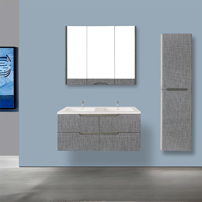 Modern Design With Smiley Face Handle Bathroom  Mirror Cabinet DTC Soft-close Drawers