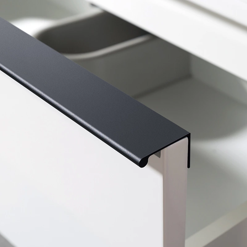 DTC Soft Close Sliding Rail With Drawers And Black Handle Bathrom Cabinet