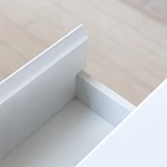 Durable DTC Softy Sliding Rail Modern Design For High Glossy White Bathroom Cabinet With Integrated Drawer