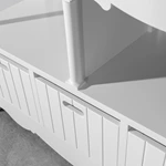 DTC Softy Sliding Rail With Drawers And Solid Wood Leg Bathrom Cabinet