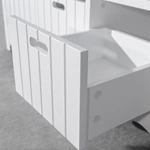 DTC Softy Sliding Rail With Drawers And Solid Wood Leg Bathrom Cabinet