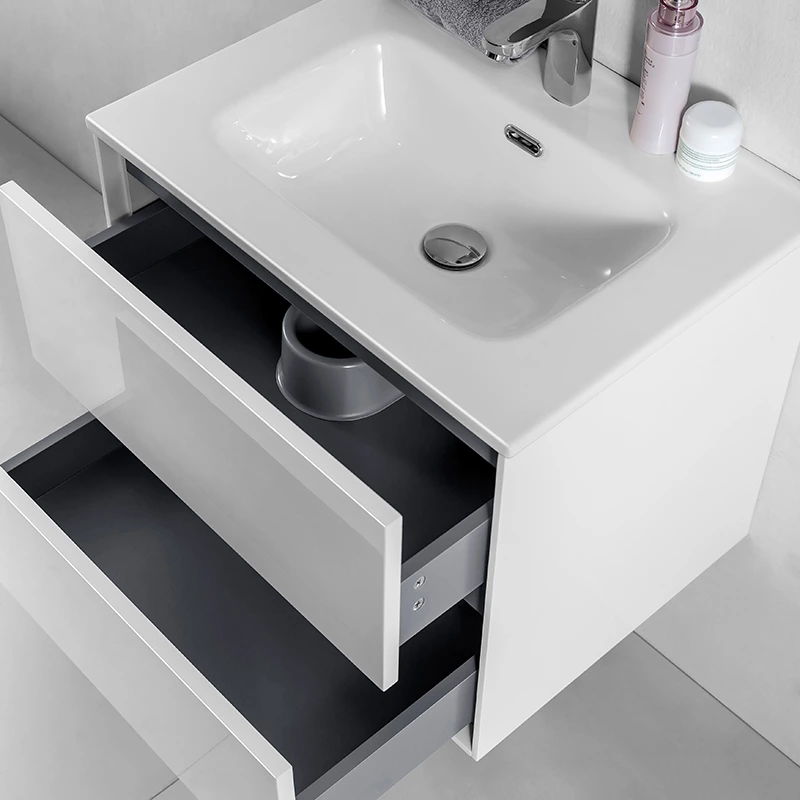 Modern Design With U-shaped Bathroom Cabinet Dtc Soft-close Drawers With FSC Certified Bathroom Cabinet